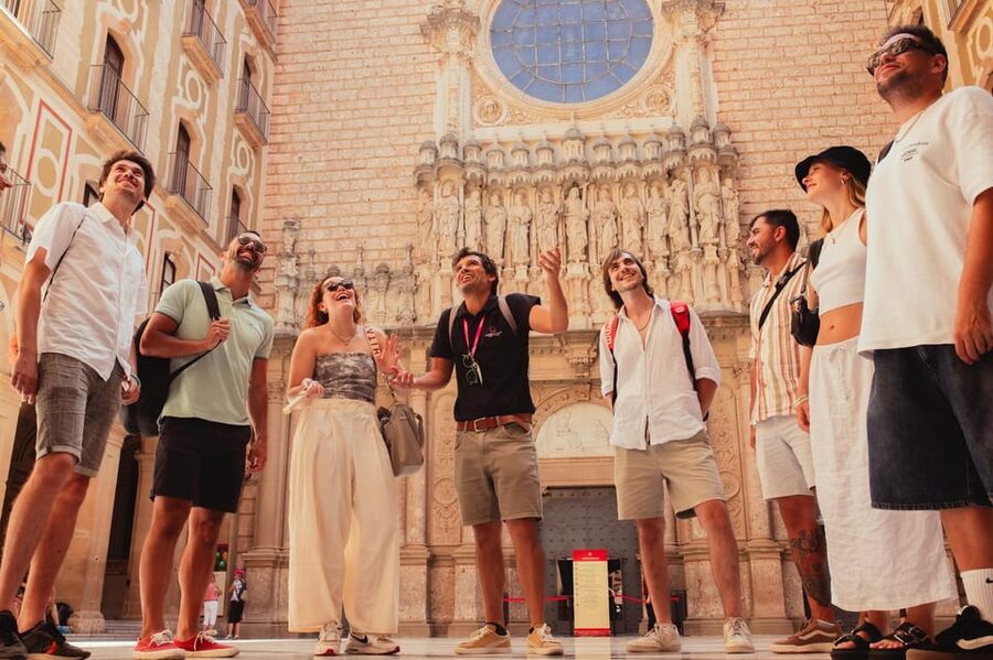 Barcelona: Montserrat with Winery, Lunch, and Train Options - Arriving at Montserrat by cogwheel train