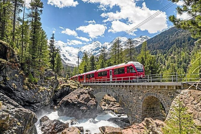 Bernina Red Train And St Moritz Tour from Milan - Two hours in polished St. Moritz