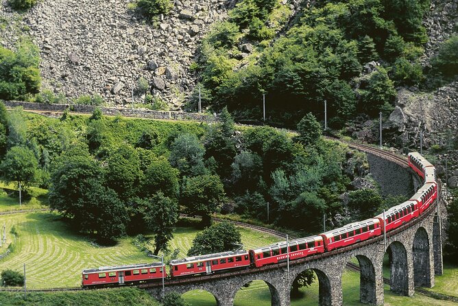 Bernina Red Train And St Moritz Tour from Milan - The long return via Maloja Pass