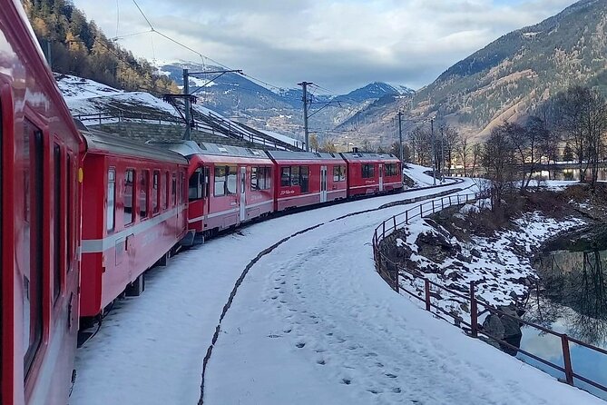 Bernina Red Train, Swiss Alps & St Moritz From Milan - Reaching Tirano and facing the long ride home