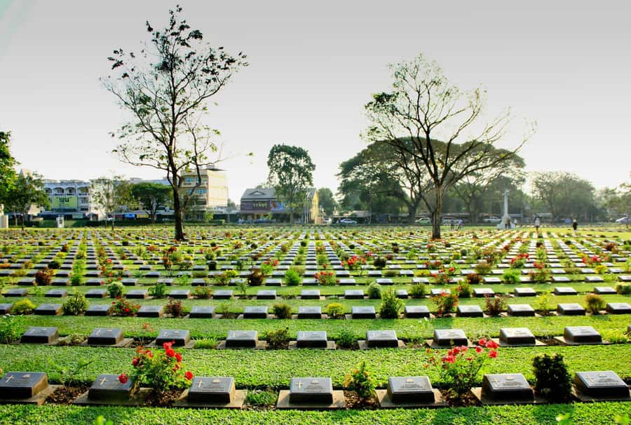BKK : Private Tour River Kwai Bridge & Train to Krasae Cave - Visiting the World War II cemetery