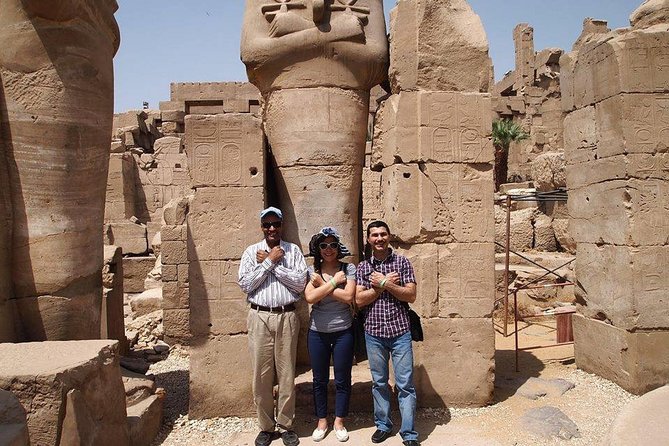 Cairo: Luxor East and West Banks Guided Tour& Overnight Sitting Train Round Trip - Luxor Temple at the end of a demanding day