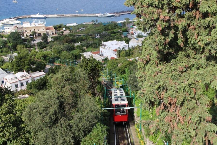 Capri: DIY Day Trip with Blue Grotto, Funicular & Lunch - Ride the Mount Solaro chairlift from Piazza Vittoria