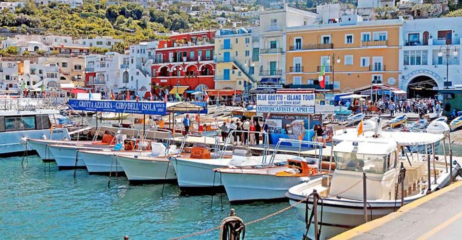 Capri: DIY Day Trip with Blue Grotto, Funicular & Lunch - Start at Marina Grande with the island boat trip