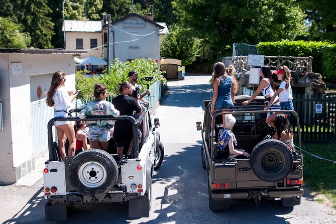 Como-Brunate Jeep Sightseeing Tour & Funicular Rail SKIP THE LINE - Via Pissarottino and the fountain viewpoint
