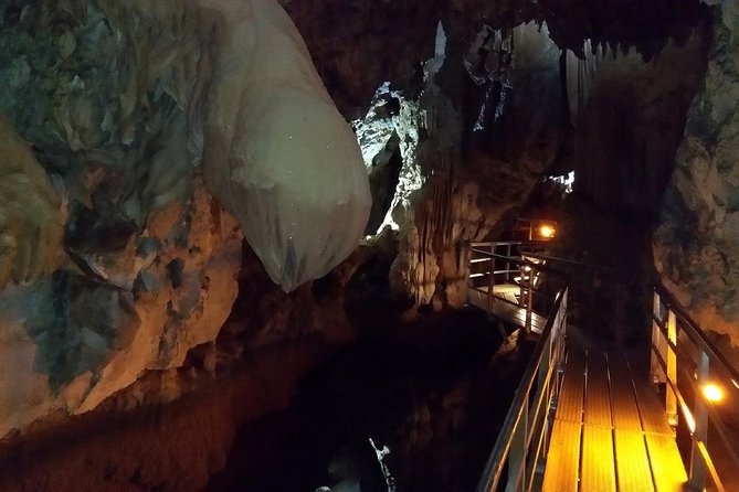 Corinth, Cave of Lakes, Odontotos Railway Private Tour with Greek Lunch Included - Riding the Odontotos Railway through Vouraikos Gorge