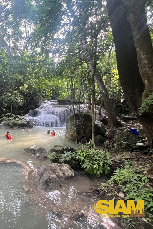 Erawan Waterfall, River Kwai & Railway Tour : From Bangkok - Swimming, Walking, or Simply Sitting by the Pools