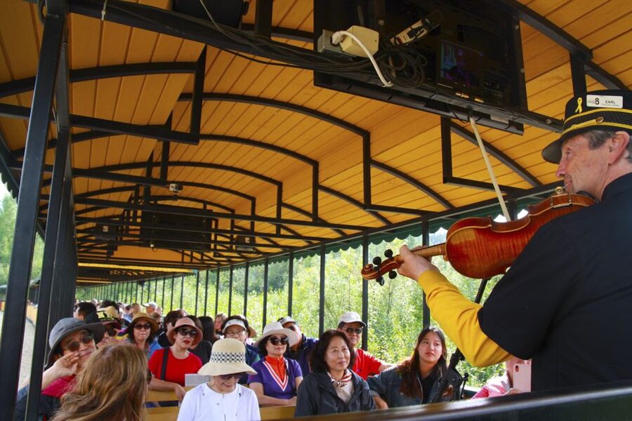 Fairbanks: Gold Dredge 8 Historic Train Tour - Gold panning, with a real chance to find flakes