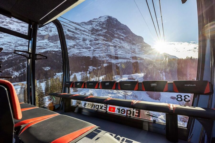 From Interlaken: Guided Tour to Jungfraujoch - Top of Europe - The gondola from Grindelwald to the Eiger Glacier