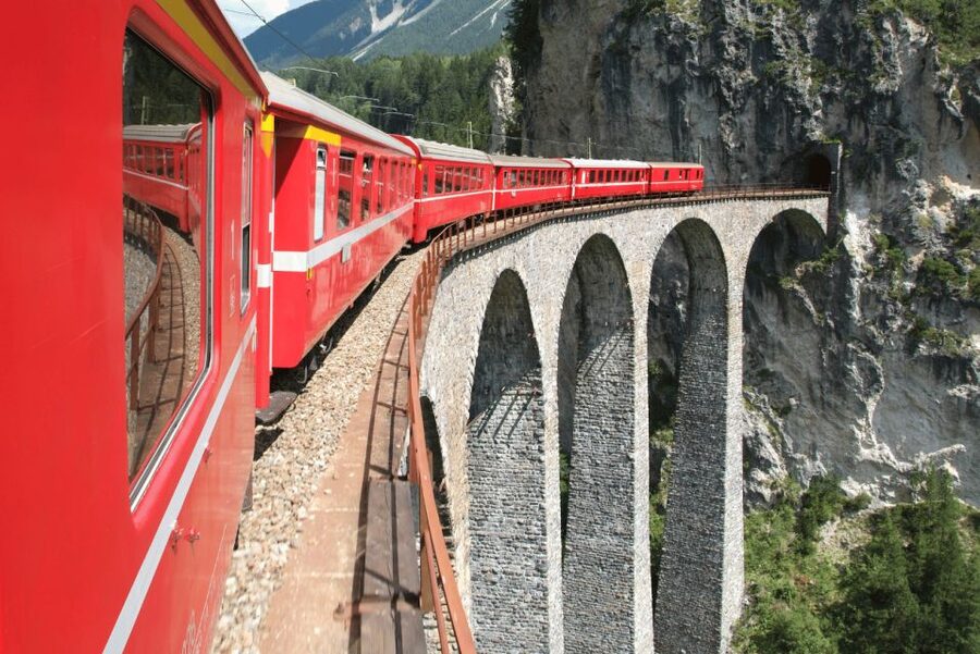 From Milan: Round-Trip Bernina Red Train to Saint Moritz - Tirano and the change to the Bernina train
