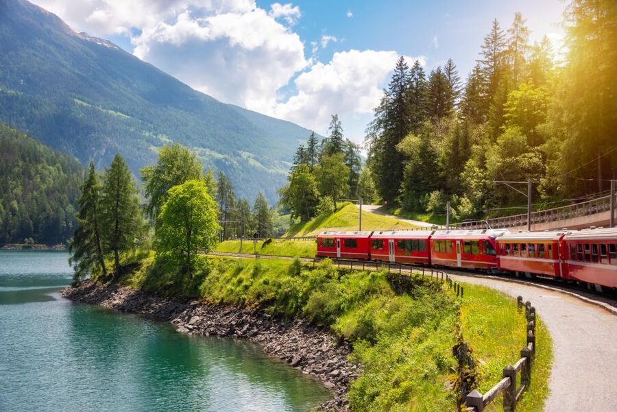 From Milan: St Moritz & Alps Day Trip with Bernina Red Train - A short look at medieval Tirano