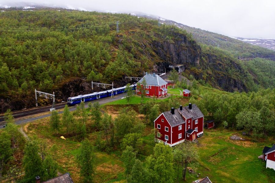 From Narvik: Roundtrip Arctic Train Ride on Ofoten Railway - Leaving Narvik and following the fjord