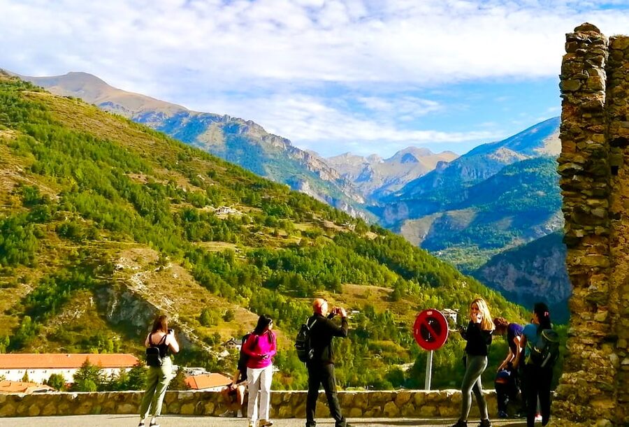 From Nice: Historic Train Ride & Alps Villages - The second village and its sandstone lanes