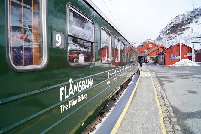 Guided tour - Viking Village, Nærøyfjord Cruise and Flåm Railway - Aurlandsfjord brings the scenery toward Flåm