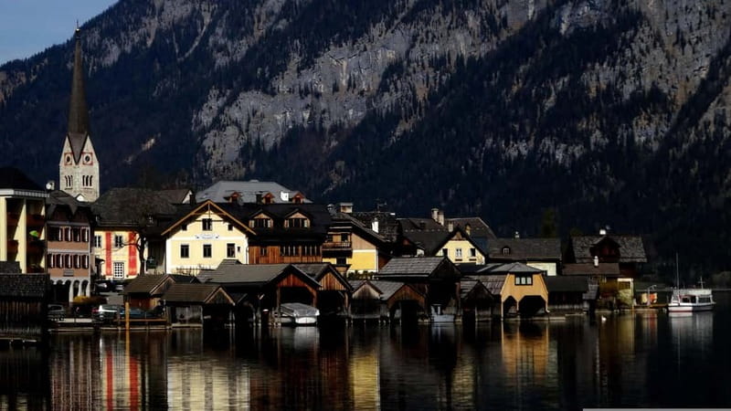 Hallstatt, Salt mine, Funicular, sky walk Trip From Salzburg - Riding the funicular to the salt mine