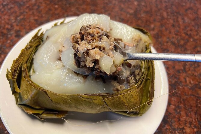 Hanoi Old Quarter Food Tour with Train Stress Visit - The bun cha stop at its original eatery