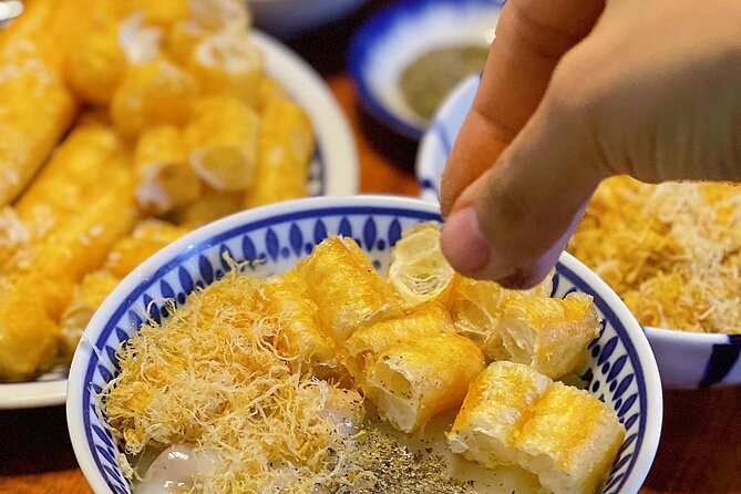 Hanoi Old Quarter Food Tour with Train Stress Visit - Nộm bò khô brings crunch and freshness