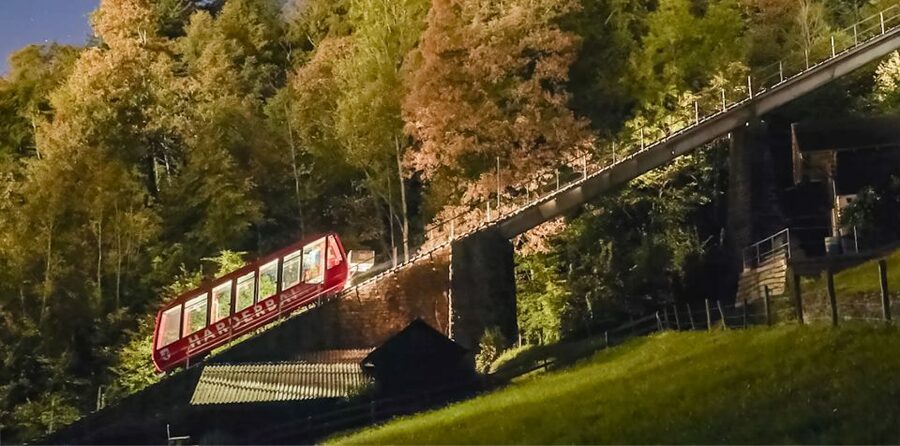 Interlaken: Funicular Ticket to Harder Kulm - Lunch, drinks, and sunset at the summit restaurant