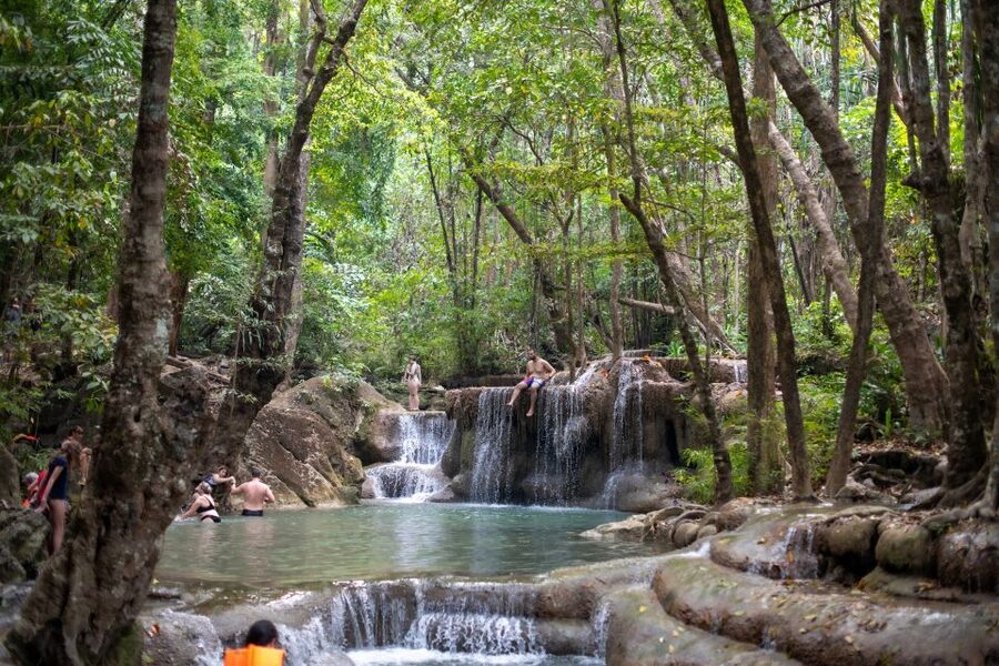 Kanchanaburi: Erawan Waterfall & Train Full-Day Tour - Riding the Burma Railway beside the River Kwai