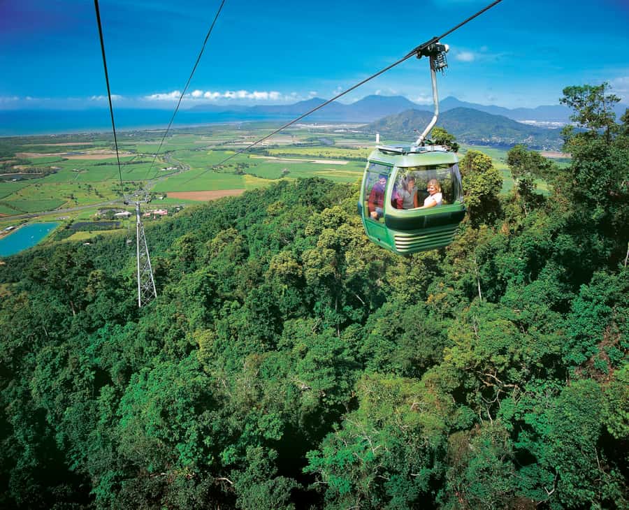 Kuranda, Skyrail & Gold Class Train from Cairns - Gliding above the rainforest canopy