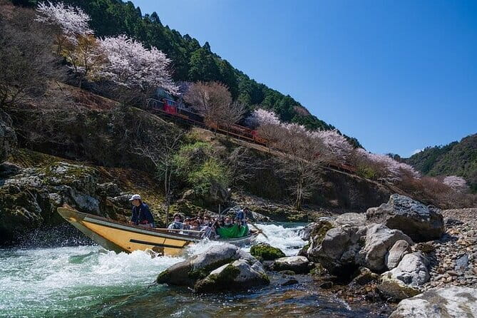 Kyoto Sagano Romantic Train in Arashiyama Bus Tour - The Hozugawa Kudari river cruise