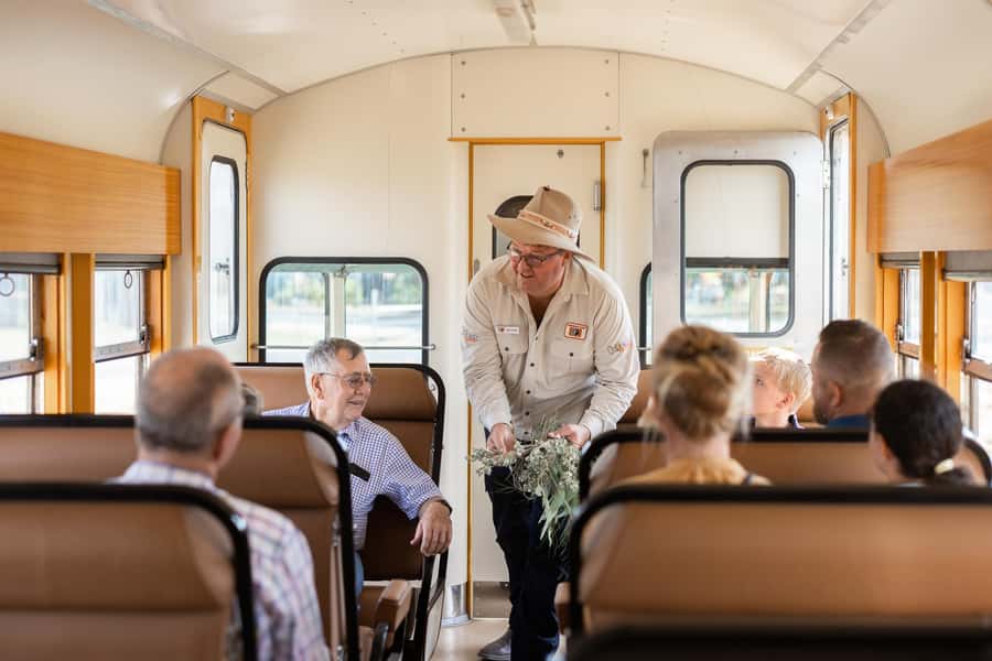 Longreach: Great Darr River Rail Run Outback Rail Adventure - The first secret stop and the 30-minute Mulga Walk