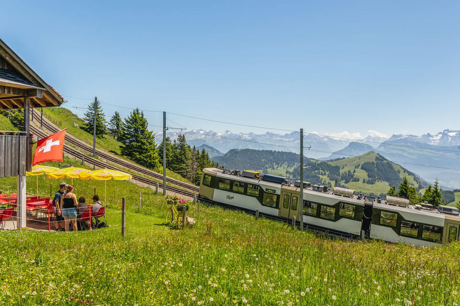 Lucerne: Boat Trip, Mount Rigi Train, & Mineral Baths Ticket - Walking from Rigi Kulm to Rigi Kaltbad