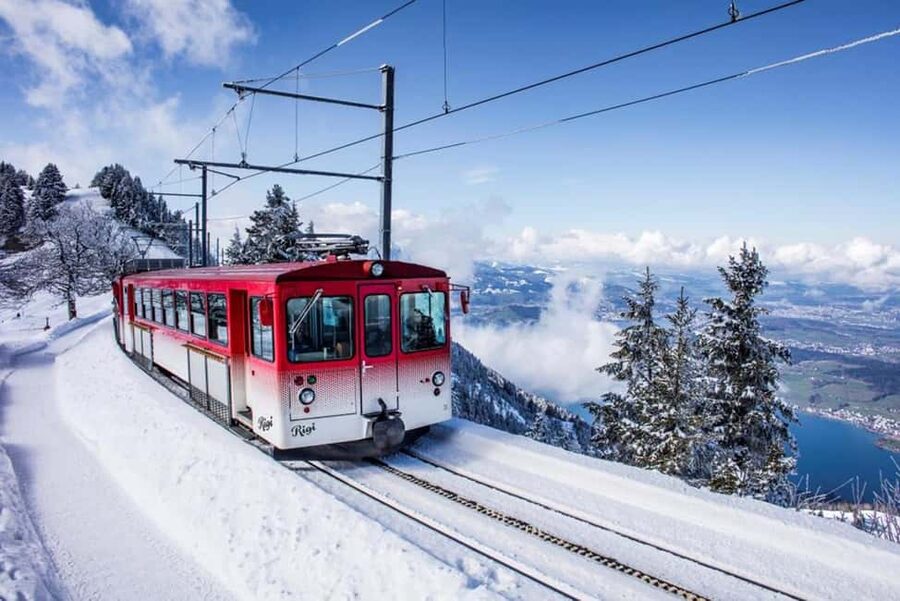 Lucerne: Mt Rigi Day Trip with Cruise, Cable Car, & Train - From Lucerne to Weggis by coach