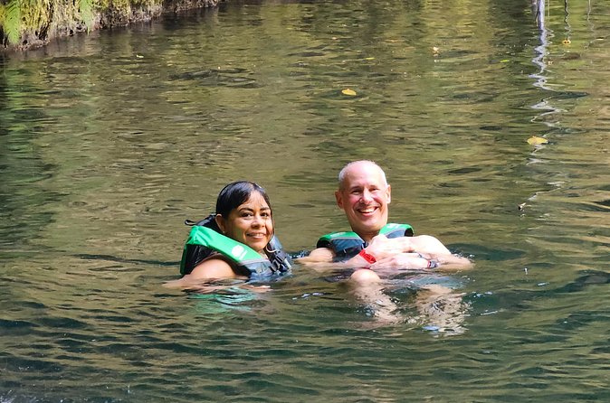 Mayan Train Adventure Chichen Itza Cenote and Izamal - Cooling off at Xcajum Cenote