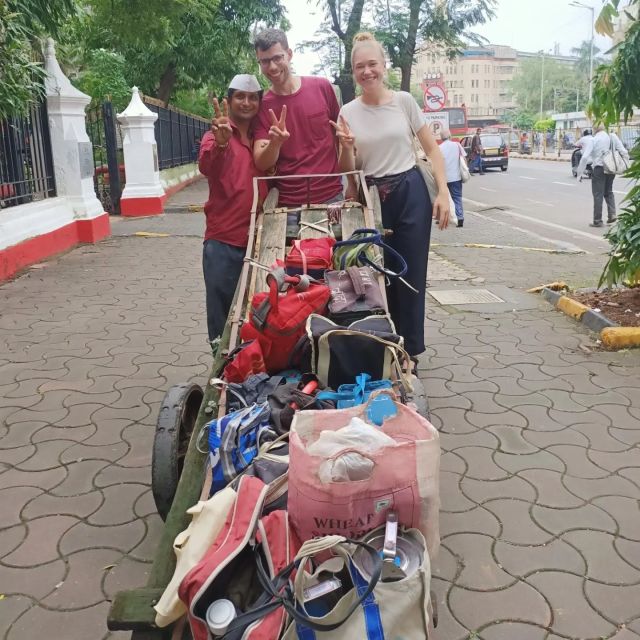 Meet Dabbawala Visit Dhobi Ghat & Dharavi slum with Train - Taking the first local train