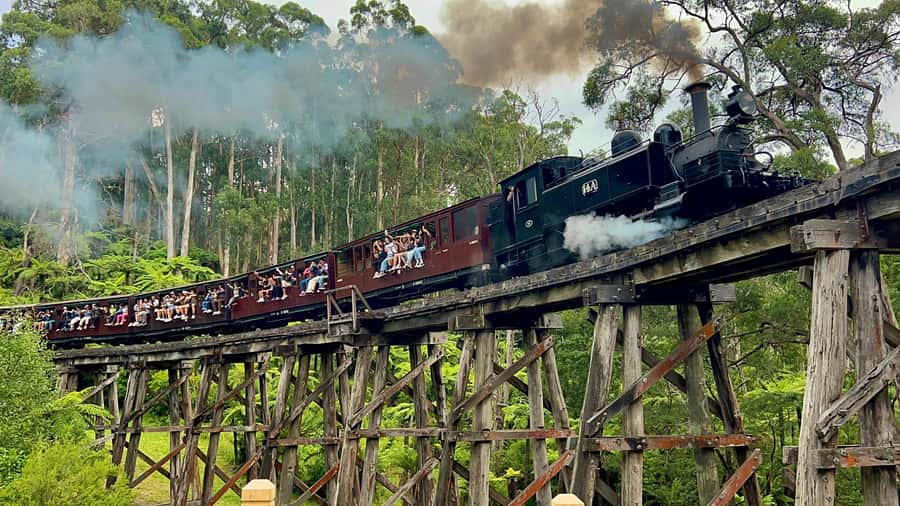 Melbourne: Half-Day Puffing Billy Steam Train Experience - Riding Puffing Billy through the Dandenong Ranges