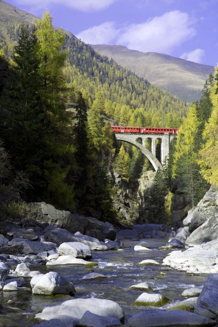 Milan to St. Moritz: Scenic Bernina Train Tour with Guide - The route, scenery, and photo opportunities