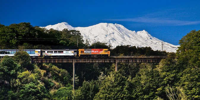 Northern Explorer Train Journey from Wellington to Auckland - Farmland, small towns, and the Central Plateau