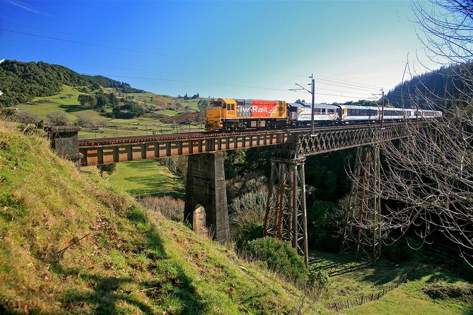 Northern Explorer Train Journey from Wellington to Auckland - The Waikato section and the approach to Auckland