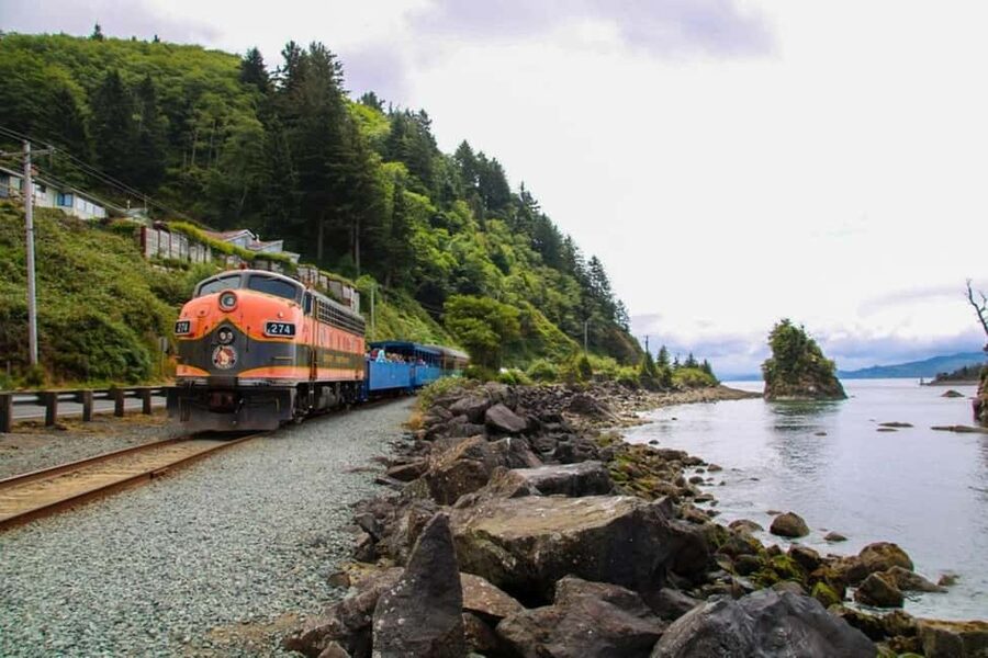 Oregon Coast: Scenic Railroad Excursion Along Coastline - Steam locomotive #25, or diesel power