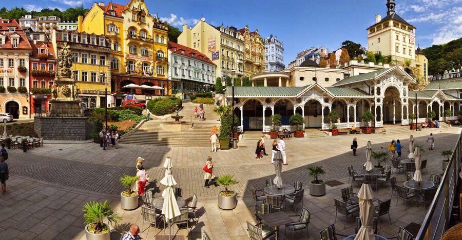 Prague: Karlovy Vary Day Trip with Watchtower and Funicular - The First Walk: Springs, Colonnades, and Spa Traditions