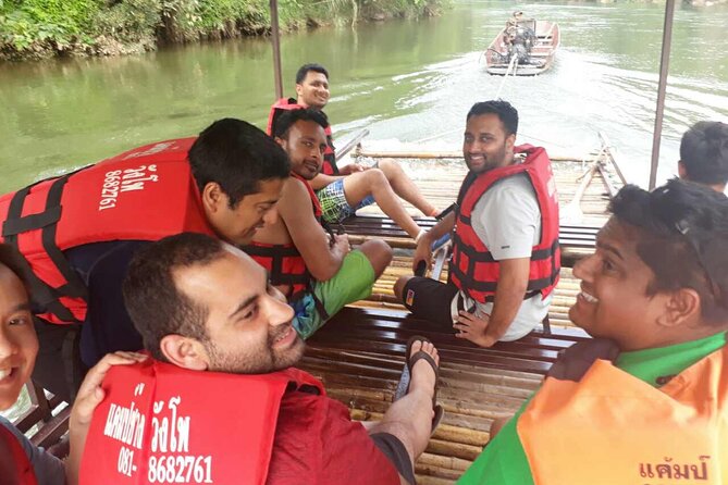 Private Erawan Waterfall, River Kwai, Death Railway Tour from Bangkok - Lunch and the bamboo raft on the River Kwai