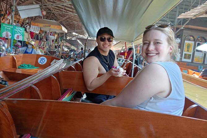 Private Floating Market and Maeklong Railway Tour from Bangkok - Wat Bang Kung and the banyan-covered temple