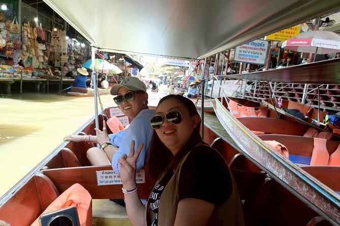 Private Tour Maeklong Railway and Damnoen Saduak Floating Market - Maeklong Railway Market and the famous train crossing