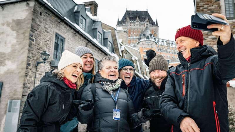 Quebec City Private Walking Tour with Funicular Ride - Taking the funicular up to Upper Town
