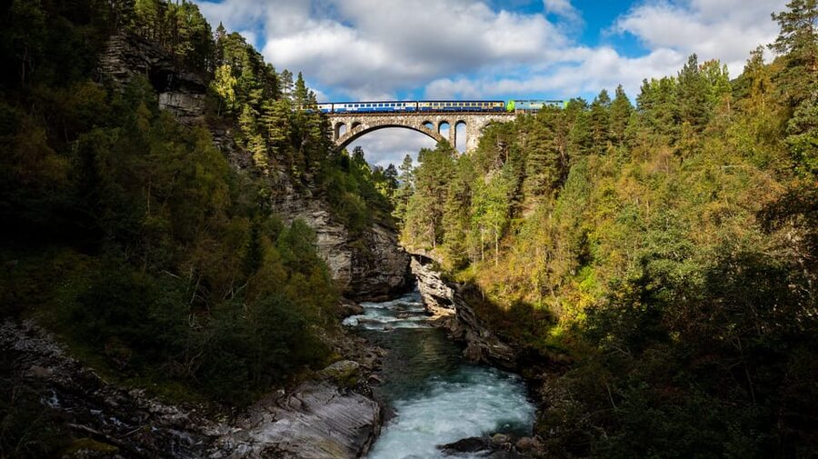 Romsdalen: Rauma Railway Golden Train with Guide - The first hour: cliffs, rivers, and 32 bridges