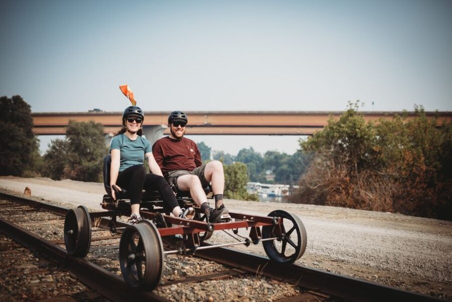Sacramento: Yolo Countryside Guided Rail Bike Tour - Starting at Old Town Square and the riverfront station