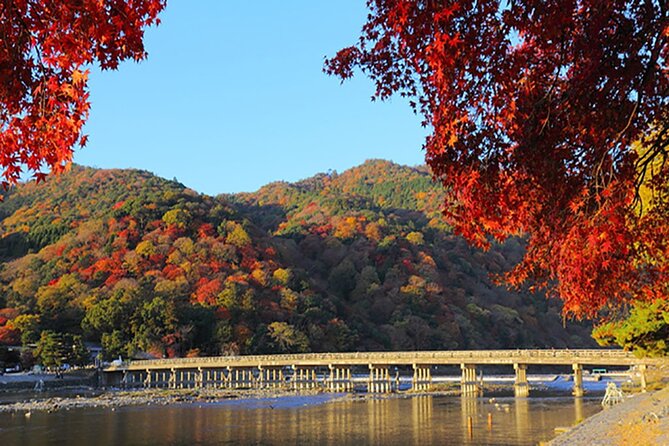 Sagano Romantic Train & Arashiyama, Kiyomizudera, Fushimi Inari Taisha Day Tour - Riding the Sagano Romantic Train beside the Hozugawa River