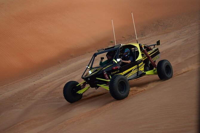 Sand Rail Dune Buggy Adventure with Sandboarding & Camel Riding - Taking the wheel in Dubai’s Nazwa desert