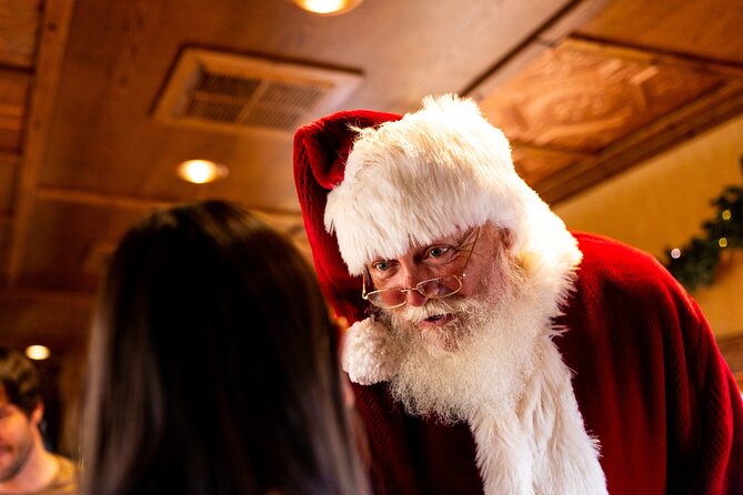Santa Express Train - The decorated locomotive sets the tone