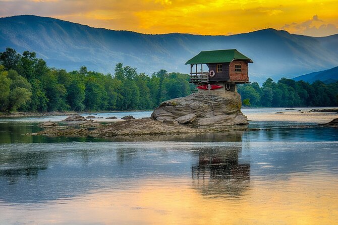 Šargan Eight Railway, Wooden Town & House on Drina river day trip from Belgrade - The House on the Drina at Bajina Bašta