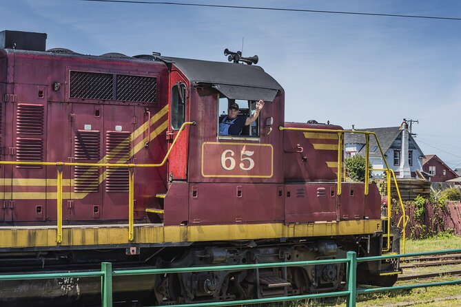 Skunk Train: Pudding Creek Express from Fort Bragg - Glen Blair Junction and the optional forest walk