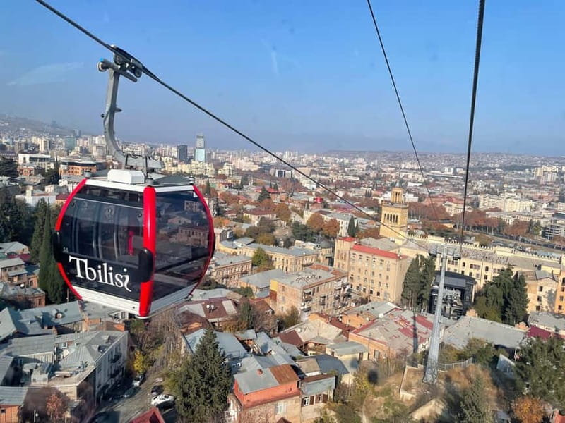 Tbilisi: Mtatsminda Park with Funicular and Cable Car Ride - Mtatsminda Park and the city panorama
