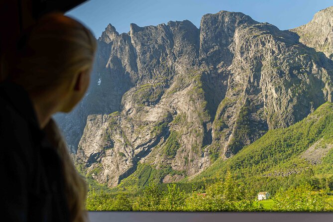 The Golden Train on Rauma Railway in Romsdalen - The return to Åndalsnes