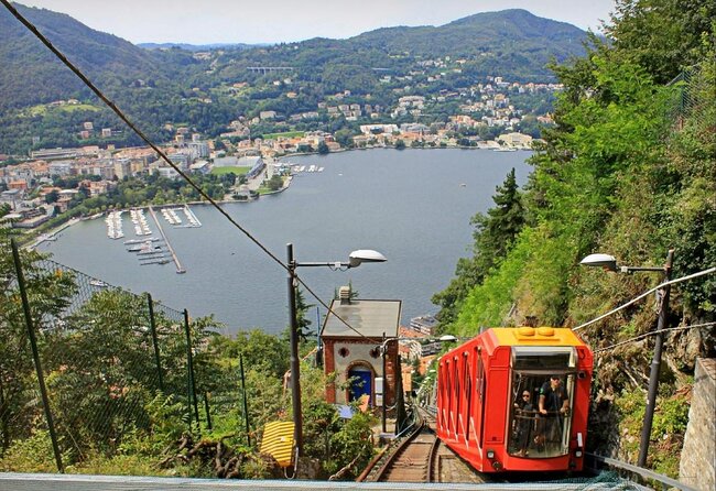 The Grandeur Of Como: Villa Olmo and Brunate Funicular - Riding the Brunate funicular